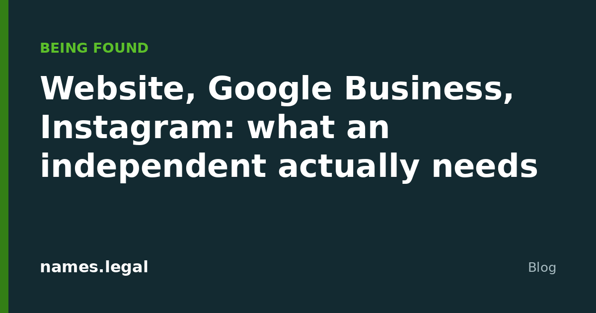 Site, Google Business, Instagram: do que um independente precisa mesmo